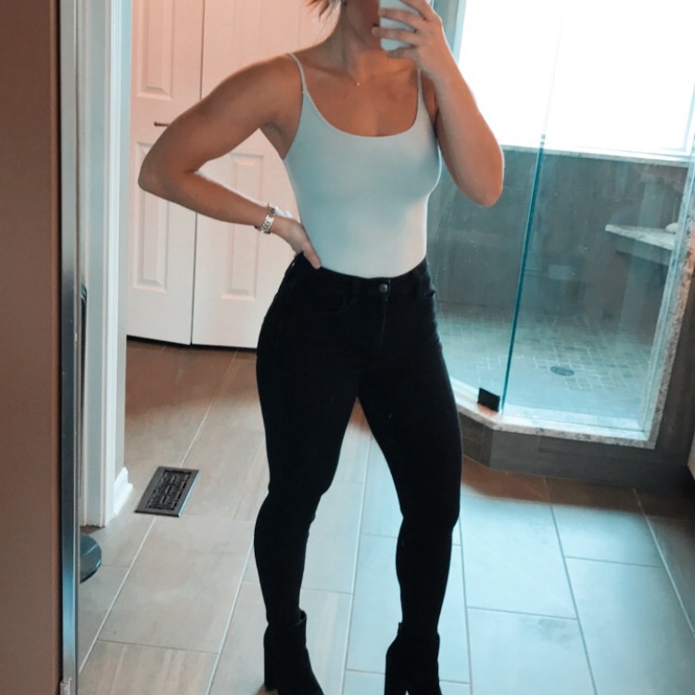 Light Blue Tank Body Suit